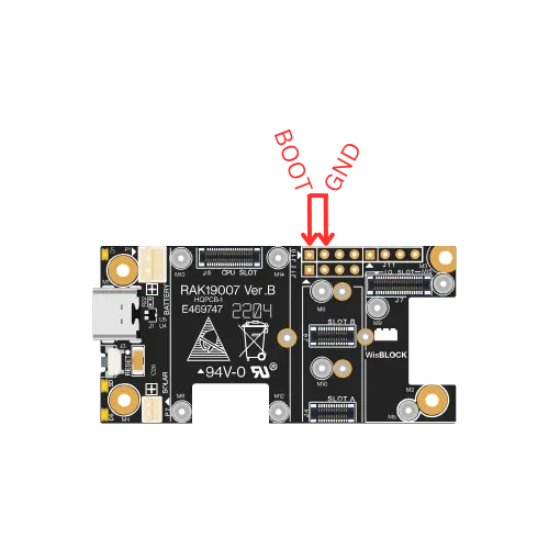 RAK11200 Boot Mode Connection Diagram